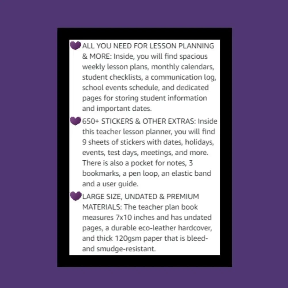 Teachers School Year Planner Calendars & Lesson Plans for Class & Homeschool